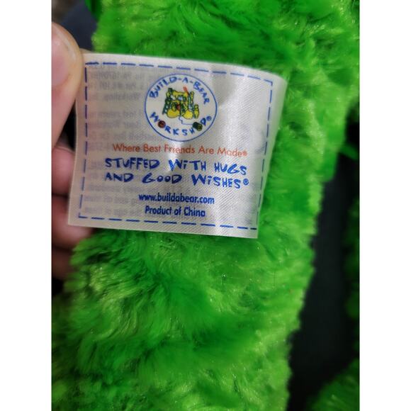 Build A Bear Froggy Frog Plush with RARE Rain Coat Plush Outfit Clothes - Picture 5 of 12